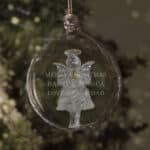 glass bauble angel