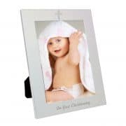 Personalised Silver Christening Photo frame