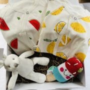 Colourful baby hamper